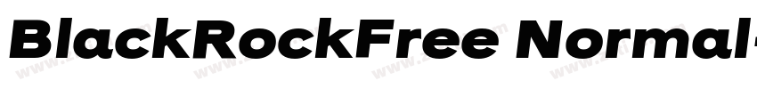 BlackRockFree Normal字体转换